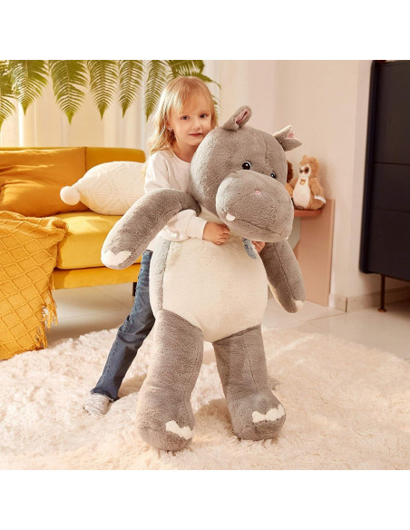 IKASA Hipopótamo Gigante de Peluche 77.8x50.9cm Suave