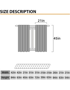 Cortinas de Navidad Lnepty 2 Paneles 106.68x114.3 cm Filtrado Luz 2