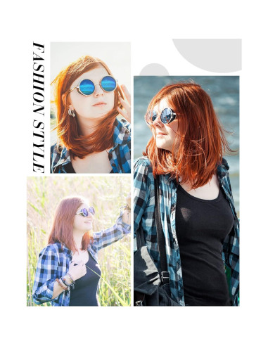 Gafas Steampunk 8 Pcs Coume Retro Redondas Unisex