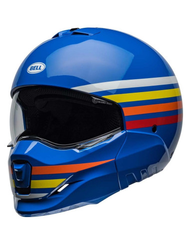 Casco Broozer BELL Brillo Azul Prime X-Large Aprobado DOT
