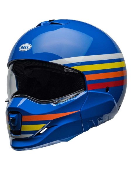Casco Broozer BELL Brillo Azul Prime X-Large Aprobado DOT
