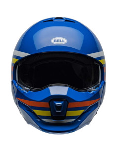 Casco Broozer Bell Mediano Brillo Azul Prime 1,36 kg 2