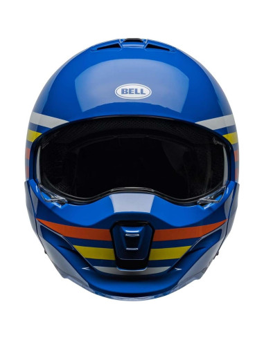 Casco Broozer Bell Mediano Brillo Azul Prime 1,36 kg