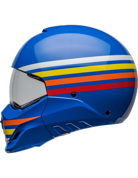 Casco Broozer Bell Mediano Brillo Azul Prime 1,36 kg