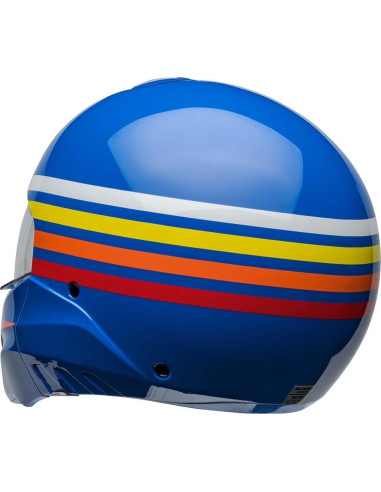 Casco Broozer Bell Mediano Brillo Azul Prime 1,36 kg