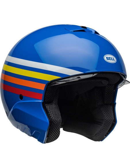 Casco Broozer Bell Mediano Brillo Azul Prime 1,36 kg