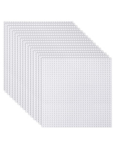 Placas Base Clásicas LVHERO 16 Piezas 25x25 cm Blancas