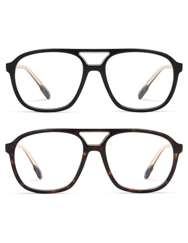 Gafas de Lectura AMOMOMA Retro con Luz Azul 56mm Unisex