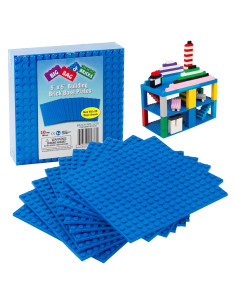 Placas Base de Ladrillos SCS Direct Azules 10 Piezas 12x12 cm