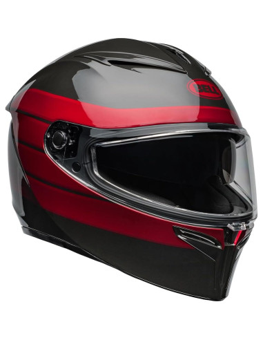 Casco BELL Lithium MIPS Grande Brillo Neo Carbón Rojo
