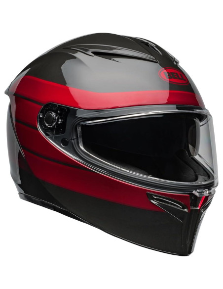 Casco BELL Lithium MIPS Grande Brillo Neo Carbón Rojo