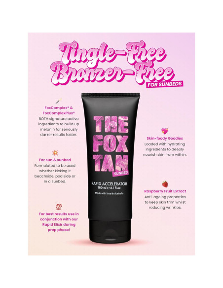 Acelerador Rápido The Fox Tan 180ml - Bronceado Oscuro Vegano