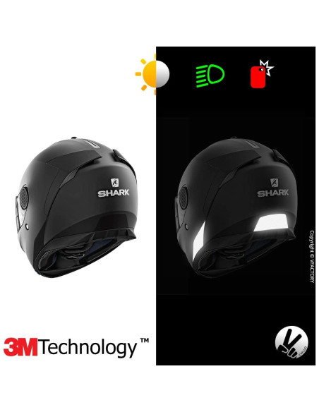 Calcomanías Reflectantes VFLUO para Casco LS2 Valiant - Alta Visibilidad