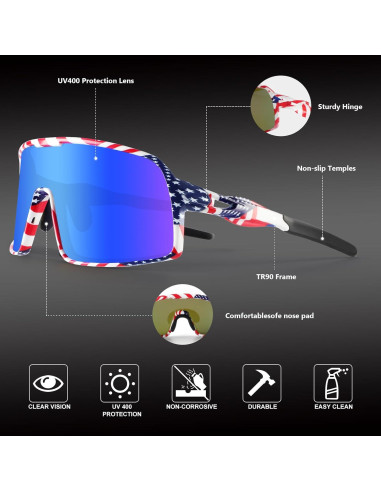 Gafas de Ciclismo BangLong UV400 Polarizadas Unisex