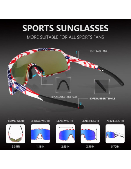 Gafas de Ciclismo BangLong UV400 Polarizadas Unisex