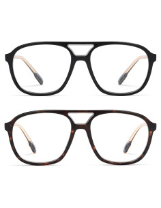 Gafas de Lectura AMOMOMA Retro con Luz Azul 1.0x Unisex