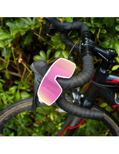 Gafas de Ciclismo BangLong UV400 Rosa, Ligeras y Comodas 2