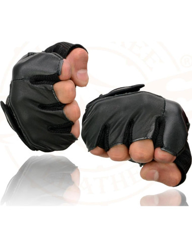 Guantes de Motocicleta Milwaukee SH217 Cuero sin Dedos