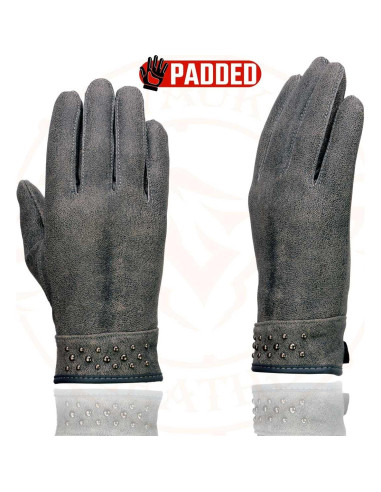 Guantes de Conducción Milwaukee Leather 3X Gris con Gel