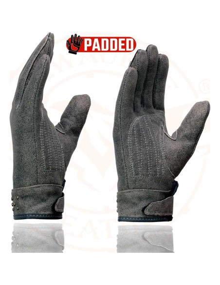Guantes de Conducción Milwaukee Leather 3X Gris con Gel