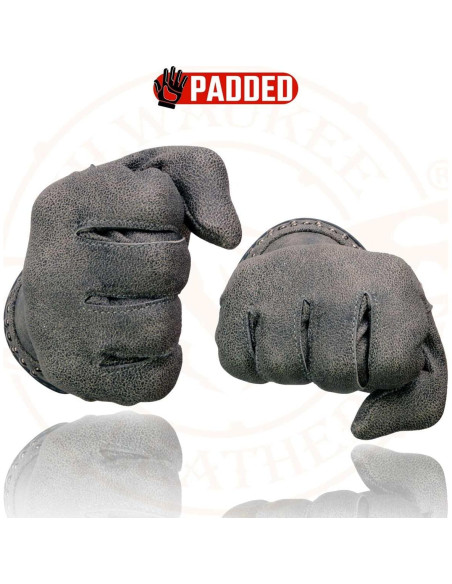 Guantes de Conducción Milwaukee Leather 3X Gris con Gel