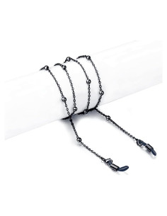 Cadena para Gafas Ajustable Mujer - Sujetagafas Negro 78.74 cm