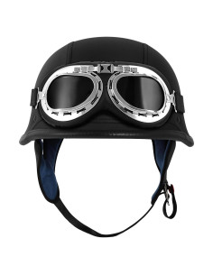 Casco de Motocicleta XFMT GMHELMET Grande Cuero Negro