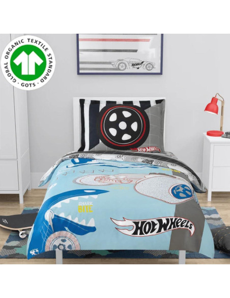 Juego de Cama Hot Wheels Franco 2 Piezas Algodón Individual