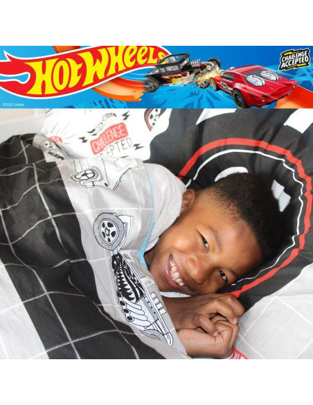 Juego de Cama Hot Wheels Franco 2 Piezas Algodón Individual