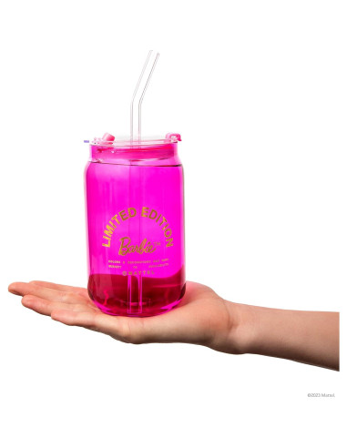 Vasos de Cristal Dragon Glassware Barbie Set 4 - Rosa y Magenta