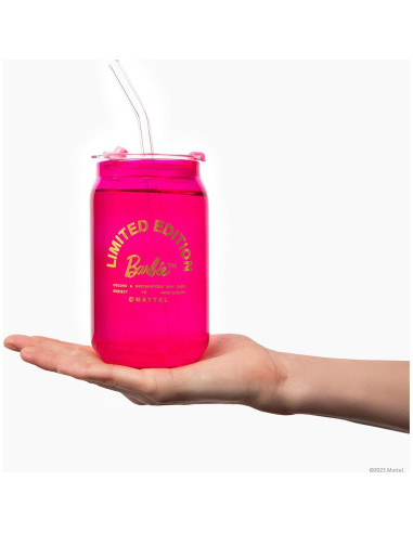 Vasos de Cristal Dragon Glassware Barbie Set 4 - Rosa y Magenta