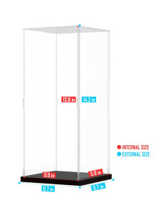 Caja de Exhibición Acrílica Choowin para Lego 15x15x35 cm 2