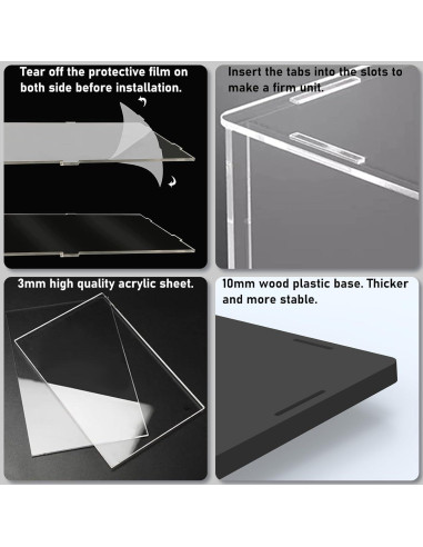 Caja de Exhibición Acrílica Choowin para Lego 15x15x35 cm