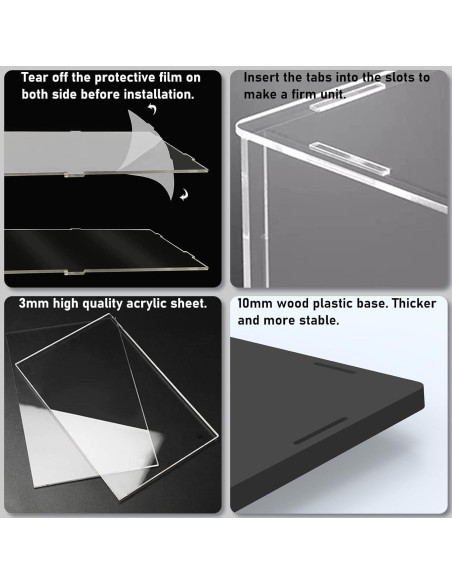 Caja de Exhibición Acrílica Choowin para Lego 15x15x35 cm