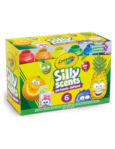 Pintura Lavable Crayola Aromatizada 6 Colores 59ml