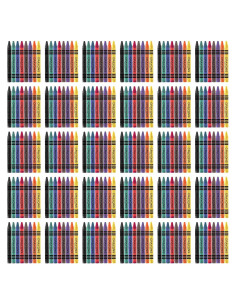 Paquete de 240 Crayones CACASO 8 Colores para Niños