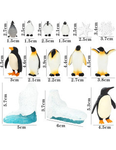 Juego de 21 Mini Figuras de Pingüino ONEST Juguete Ártico 2