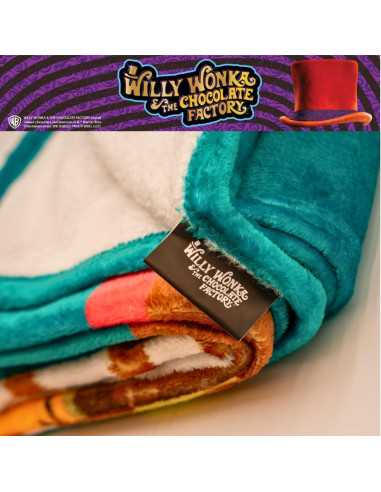 Manta Willy Wonka Franco 116x152 cm Suave y Lavable