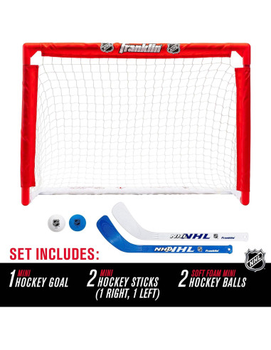 Set Mini Hockey Franklin Sports NHL - Meta, Palos y Pelotas
