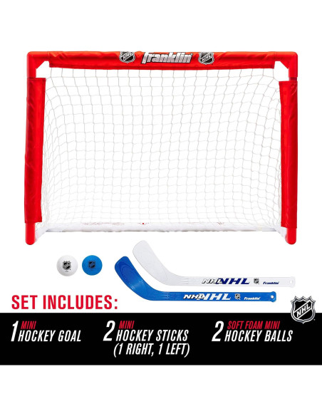 Set Mini Hockey Franklin Sports NHL - Meta, Palos y Pelotas