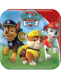 Platos de Papel Paw Patrol 18 cm - 8 Piezas para Fiesta 2