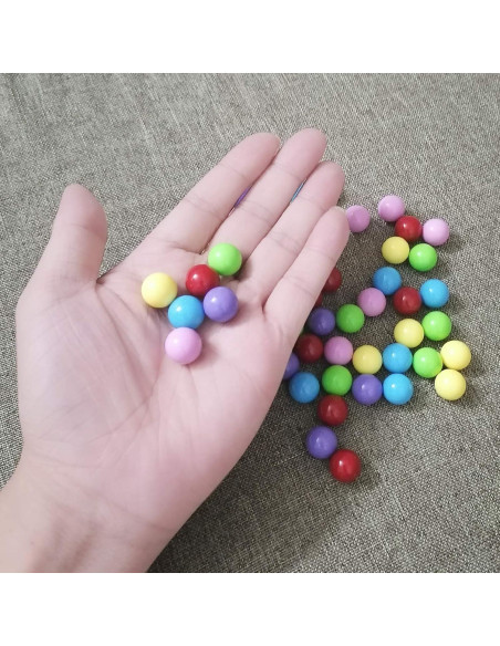 60 Bolas de Canicas Chinas Hotusi 14mm en 6 Colores