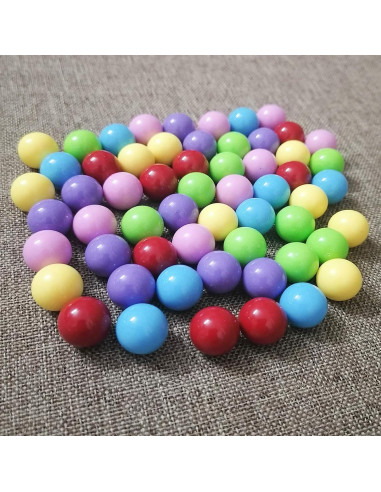 60 Bolas de Canicas Chinas Hotusi 14mm en 6 Colores