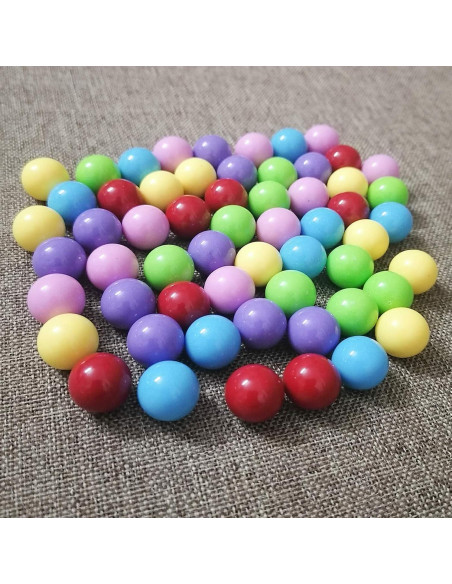 60 Bolas de Canicas Chinas Hotusi 14mm en 6 Colores