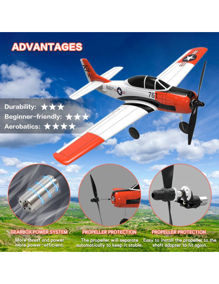 Avión RC Losbenco OLS-6109 4 Canales con Estabilización