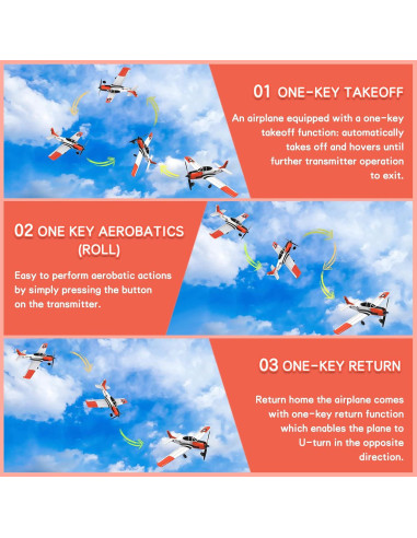 Avión RC Losbenco OLS-6109 4 Canales con Estabilización