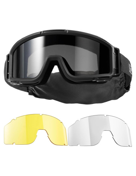 Gafas de Airsoft 1TG Tactical con 3 Lentes Anti Niebla