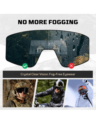 Gafas de Airsoft 1TG Tactical con 3 Lentes Anti Niebla