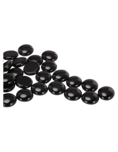 Perlas de Vidrio Negro MECCANIXITY 36pcs 200g Decoración DIY
