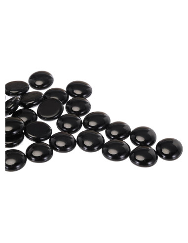 Perlas de Vidrio Negro MECCANIXITY 36pcs 200g Decoración DIY